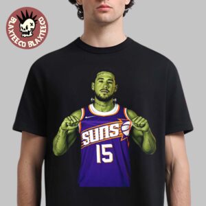 Devin Booker Phoenix Suns X Nike Book 2 Halloween Frankenstein Booker Promo Art T-Shirt