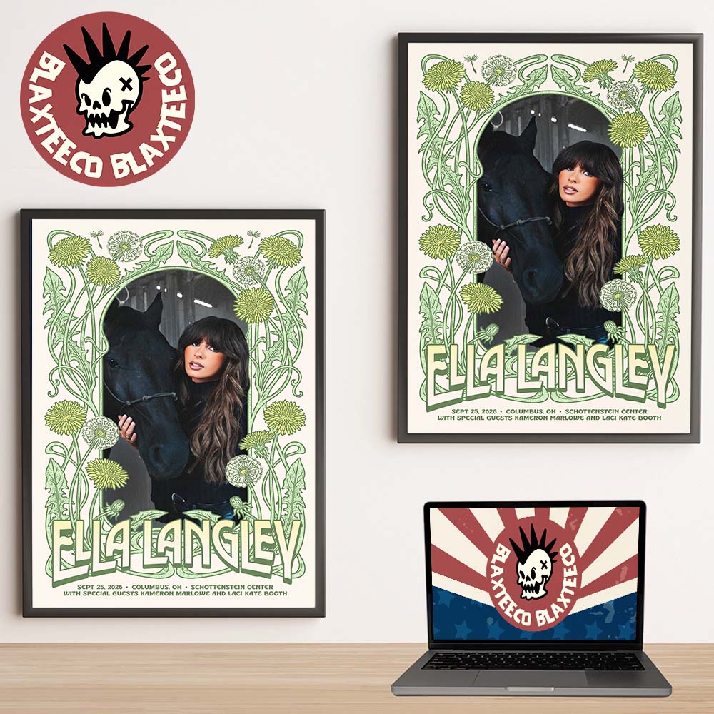 Ella Langley Columbus OH 2026 Show Poster Live At Schottenstein Center On Sept 25 2026 Ella Langley Columbus OH 2026 Show Poster Live At Schottenstein Center On Sept 25 2026