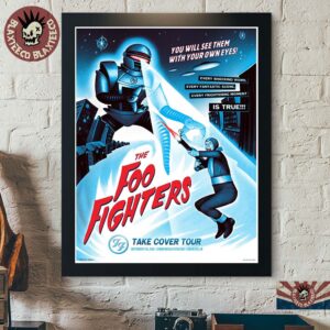 Foo Fighters Edmonton AB Canada 2026 Event Poster Live At Commonwealth Stadium On September 17 2026 Decor Poster Canvas