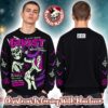 Rob Zombie Signature Zombie Head Stripe Christmas Ugly Sweater