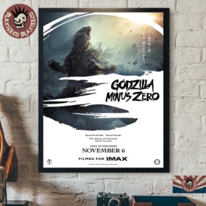 Godzilla Minus Zero Official Movie Poster In Theatres November 6 2026 Home Decor Poster Canvas