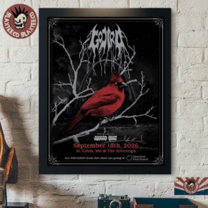 Gojira St Louis MO 2026 Event Poster Live At The Sovereign On September 18 2026 Home Decor Poster Canvas