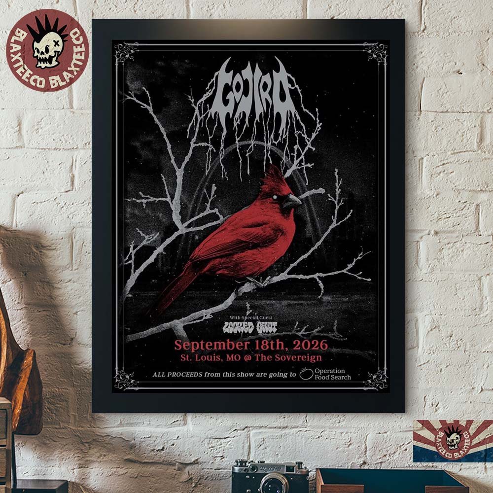 Gojira St Louis MO 2026 Event Poster Live At The Sovereign On September 18 2026 Home Decor Poster Canvas Gojira St Louis MO 2026 Event Poster Live At The Sovereign On September 18 2026 Home Decor Poster Canvas