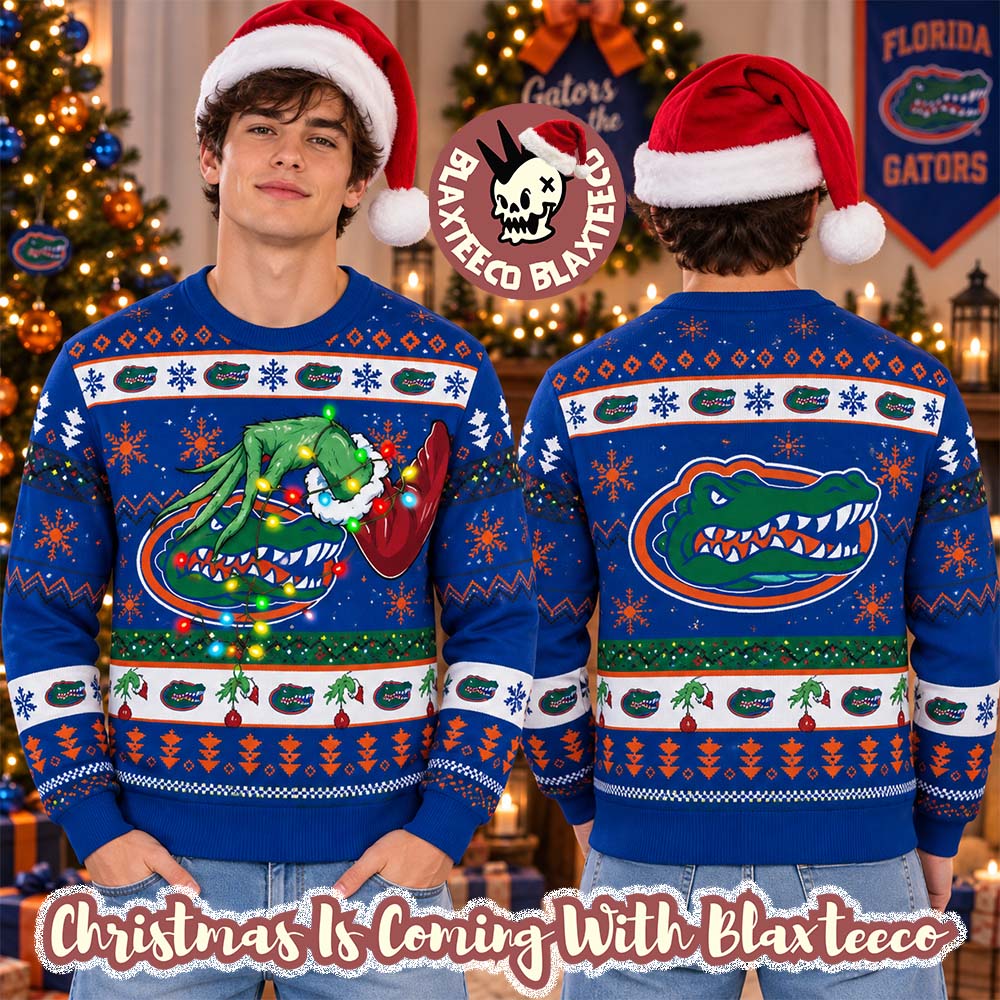 Grinch NCAA Florida Gators Grinch Hand Holiday Gift 2026 Christmas Ugly Sweater Grinch NCAA Florida Gators Grinch Hand Holiday Gift 2026 Christmas Ugly Sweater