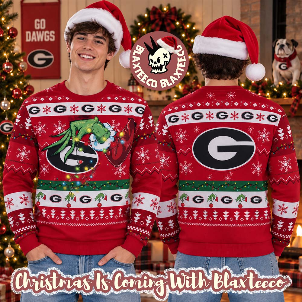 Grinch NCAA Georgia Bulldogs Grinch Hand Holiday Gift 2026 Christmas Ugly Sweater Grinch NCAA Georgia Bulldogs Grinch Hand Holiday Gift 2026 Christmas Ugly Sweater