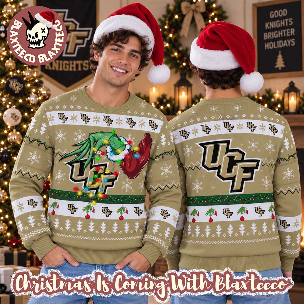 Grinch NCAA UCF Knights Grinch Hand Holiday Gift 2026 Christmas Ugly Sweater Grinch NCAA UCF Knights Grinch Hand Holiday Gift 2026 Christmas Ugly Sweater