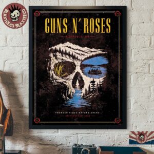 Guns N Roses Ridgedale MO 2026 Event Poster Live At Thunder Ridge Nature Arena On September 12 2026 Home Decor Poster Canvas