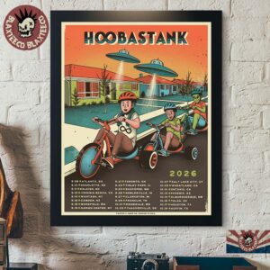Hoobastank 2026 North America Tour Schedule Dates Home Decor Poster Canvas