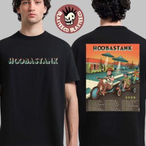Hoobastank 2026 North America Tour Schedule Dates Two Sided T-Shirt