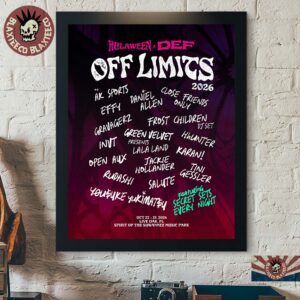 Hulaween X DEF Off Limits 2026 Live In Live Oak FL At Suwannee Music Park October 22-25 2026 Poster Canvas