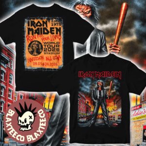 Iron Maiden Harrison New Jersey 2026 Tour Exclusive Event Tee