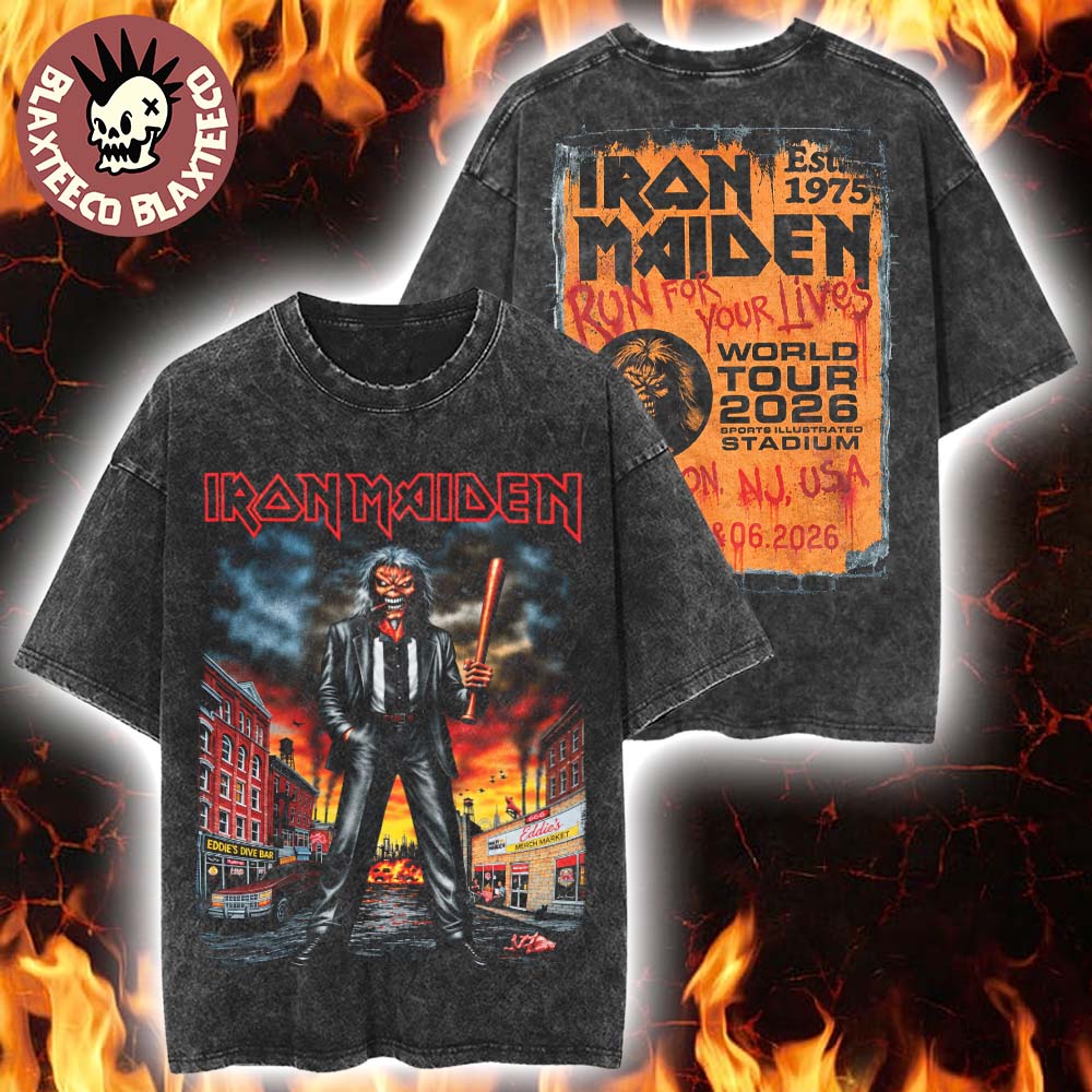 Iron Maiden Harrison New Jersey 2026 Tour Exclusive Event Tee At Sports Illustrated Stadium On September 5 6 2026 Eddie The Gangster Vintage Washed Tee Iron Maiden Harrison New Jersey 2026 Tour Exclusive Event Tee At Sports Illustrated Stadium On September 5 6 2026 Eddie The Gangster Vintage Washed Tee