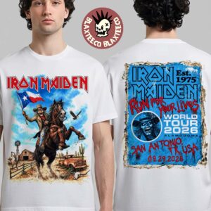 Iron Maiden San Antonio TX Event Tee 2026 Live At Alamodome On September 29 2026 Run For Your Lives Tour T-Shirt