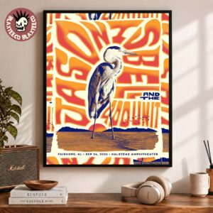 Jason Isbell And The 400 Unit Fairhope AL Event Poster Live At Halstead Amphitheater On September 24 2026 Poster Canvas