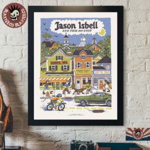 Jason Isbell And The 400 Unit Tonight’s Poster In Lenox MA 2026 At Tanglewood On September 4 2026 Poster Canvas