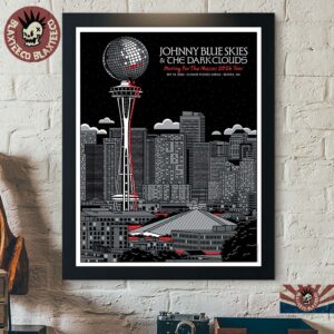 Johnny Blue Skies And The Dark Clouds Seattle WA 2026 Event Poster Live At Climate Pledge Arena On September 18 2026 Poster Canvas