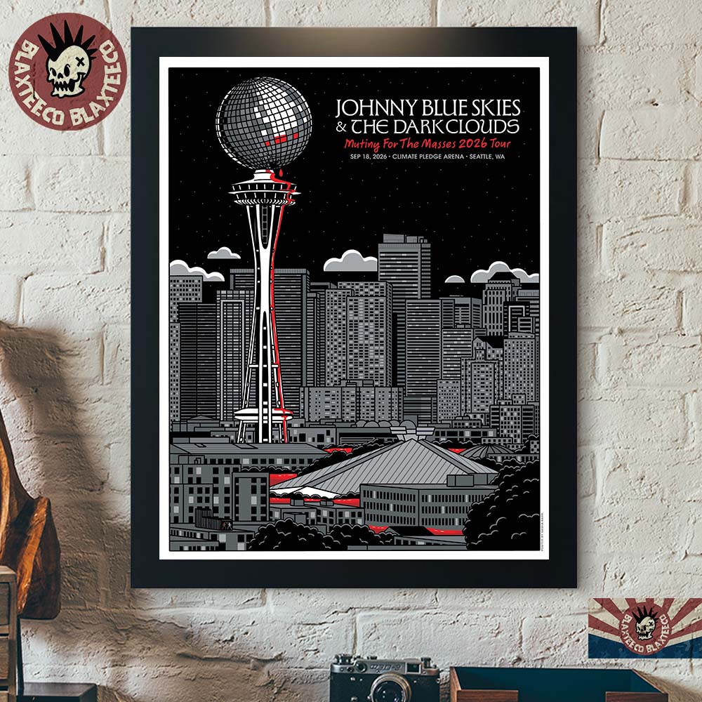 Johnny Blue Skies And The Dark Clouds Seattle WA 2026 Event Poster Live At Climate Pledge Arena On September 18 2026 Poster Canvas Johnny Blue Skies And The Dark Clouds Seattle WA 2026 Event Poster Live At Climate Pledge Arena On September 18 2026 Poster Canvas