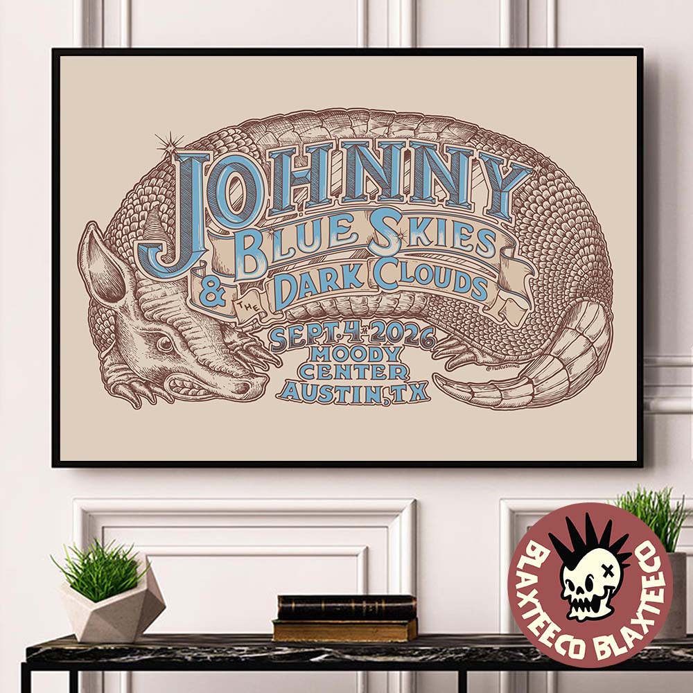 Johnny Blue Skies Austin Texas 2026 Event Poster Live At Moody Center On September 4 2026 Decor Poster Canvas Johnny Blue Skies Austin Texas 2026 Event Poster Live At Moody Center On September 4 2026 Decor Poster Canvas