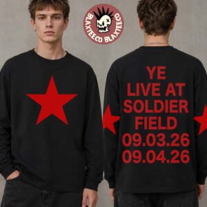 Kanye West Ye Live At Soldier Field 2026 Chicago Merch On September 3 And 4 2026 Star Longsleeve