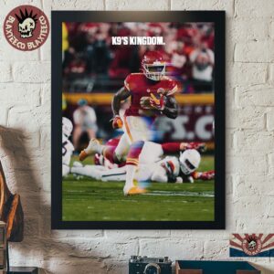 Kenneth Walker Kansas City Chiefs K9’s Kingdom 191 Yards Run Debut Decor Poster Canvas