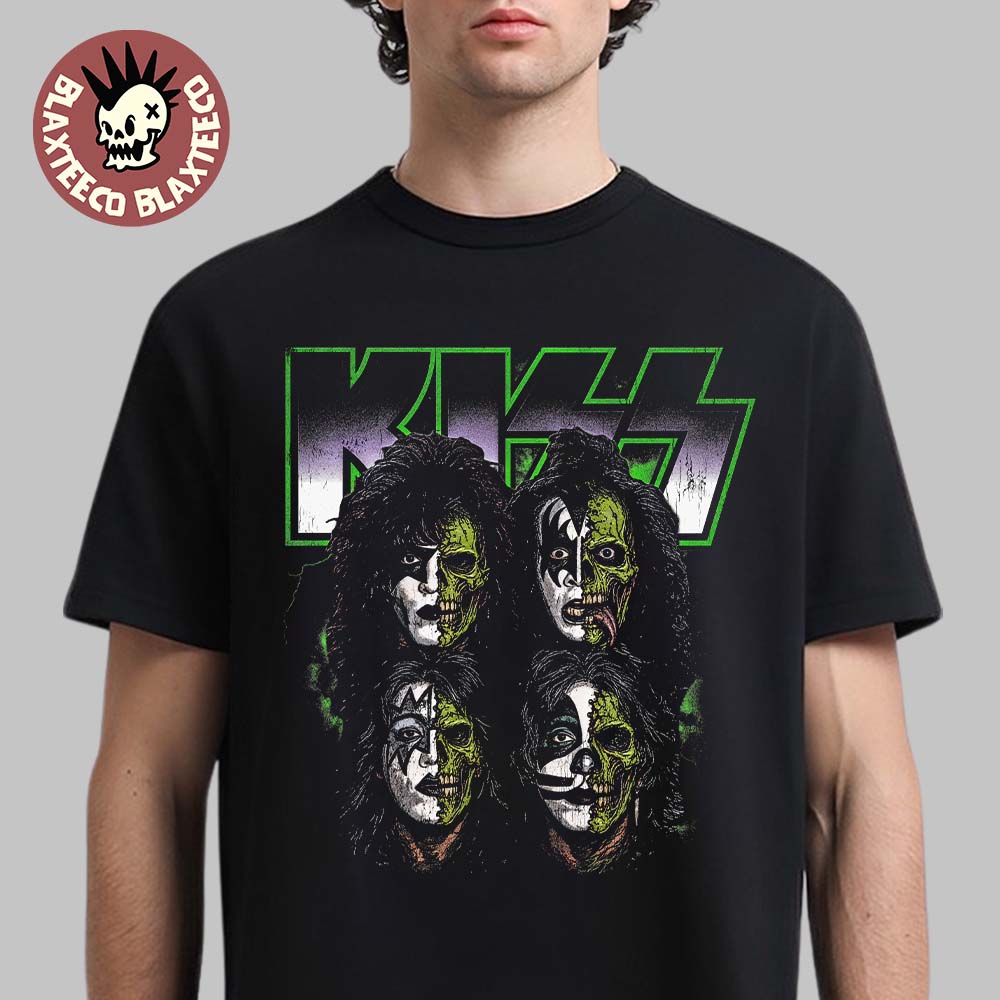 Kiss Halloween 2026 Zombie Band Portrait T-Shirt Kiss Halloween 2026 Zombie Band Portrait T-Shirt