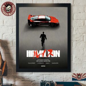 Lewis Hamilton Ferrari F40 AKIRA Inspired Poster Canvas