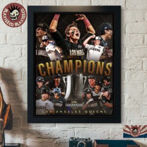 Los Angeles Queens 2026 WPBL Champions Home Decor Poster Canvas