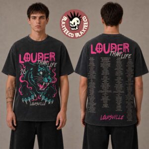 Louder Than Life 2026 Festival Merch Louisville KY At Kentucky Expo Center From September 17 To 20 2026 Blue Panther Washed Tee