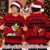 LSU Tigers NCAA Grinch Stole The Ball Festive 2026 Christmas Ugly Sweater
