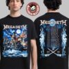 Megadeth North American 2026 Tour Merch Vic Rattlehead World Of Warships Damn The Torpedoes T-Shirt