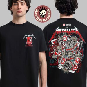 Metallica X American Red Cross 2026 Blood Drive Las Vegas Life Burns Faster Two Sided T-Shirt