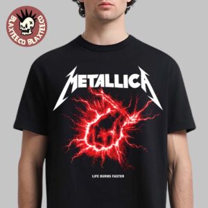 Metallica x Adidas Life Burns Faster 2026 Tour Live At Sphere Las Vegas Merch St. Anger Thunder T-Shirt
