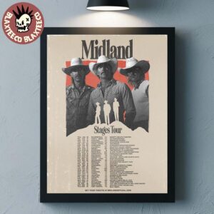 Midland Stages Tour 2026 Schedule Dates Home Decor Poster Canvas