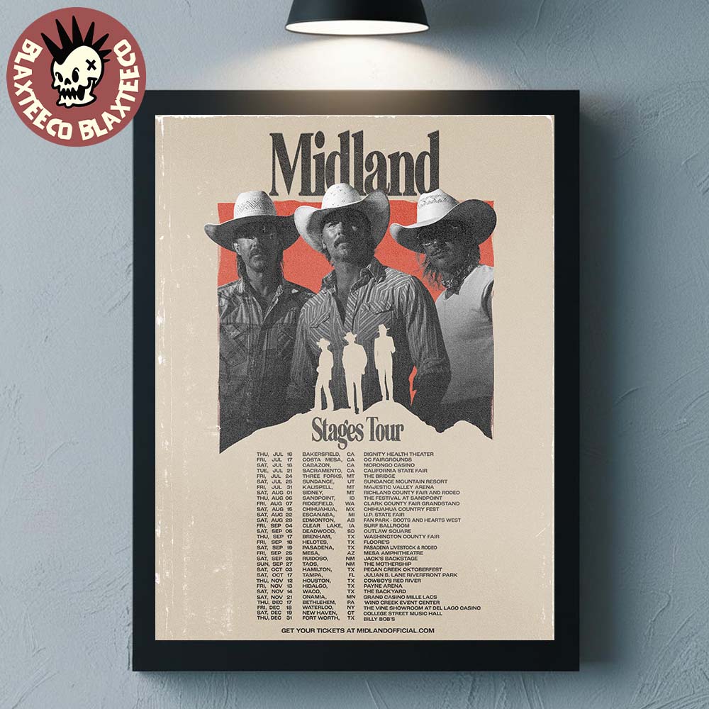 Midland Stages Tour 2026 Schedule Dates Home Decor Poster Canvas Midland Stages Tour 2026 Schedule Dates Home Decor Poster Canvas