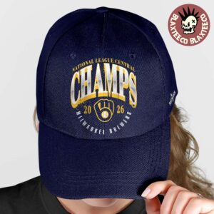 Milwaukee Brewers 2026 MLB 2026 NL Central Division Champions Locker Room Cap Hat Snapback