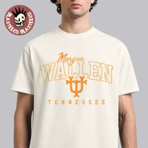 Morgan Wallen X Vols Tennessee Volunteers UT Logo Ivory T-Shirt