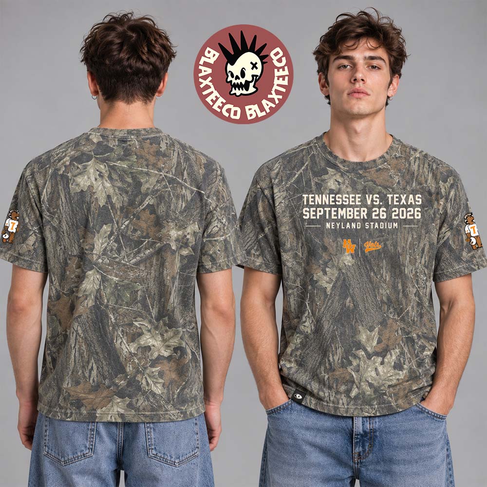 Morgan Wallen X Vols Tennessee Volunteers Vs Texas Longhorns At Neyland Stadium September 26 2026 Camo Event T-Shirt Morgan Wallen X Vols Tennessee Volunteers Vs Texas Longhorns At Neyland Stadium September 26 2026 Camo Event T-Shirt