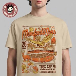 Mumford And Sons Birmingham AL 2026 Event Poster Live At The Coca Cola Theater On Sep 29 2026 Premium T-Shirt