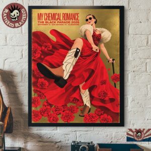 My Chemical Romance San Antonio TX 2026 Event Poster Live At Alamodome On September 12 2026 Decor Poster Canvas