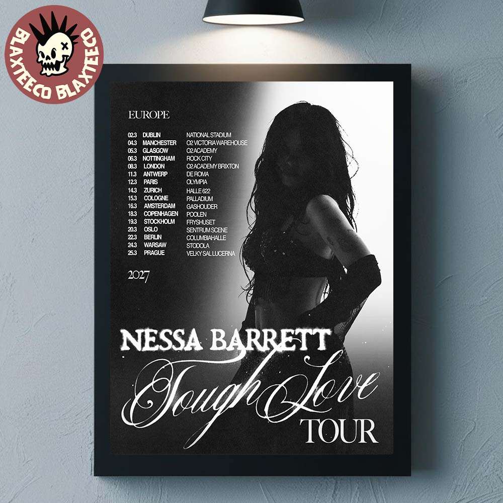 Nessa Barrett Tough Love Tour 2027 Europe Schedule Dates Poster Canvas Nessa Barrett Tough Love Tour 2027 Europe Schedule Dates Poster Canvas