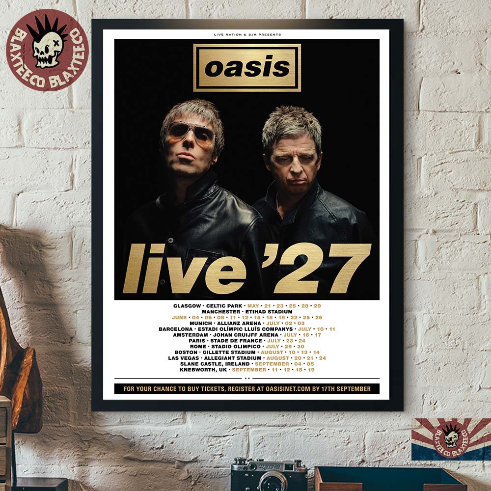Oasis Live 27 UK And EU Tour 2027 Schedule Dates Home Decor Poster Canvas Oasis Live 27 UK And EU Tour 2027 Schedule Dates Home Decor Poster Canvas