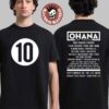 Ohana Festival 2026 10 Years Event Tee In Dana Point CA At Doheny State Beach From Sept 25-27 2026 Acid Wave T-Shirt