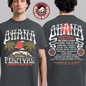 Ohana Festival 2026 10 Years Event Tee In Dana Point CA At Doheny State Beach From Sept 25-27 2026 Acid Wave T-Shirt
