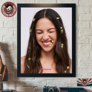 Olivia Rodrigo Rolling Stone Digital Exclusive Smiling Photo Home Decor Poster Canvas