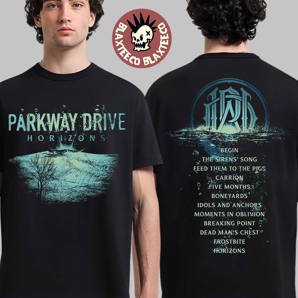 Parkway Drive Horizons Tracklist T-Shirt Parkway Drive Horizons Tracklist T-Shirt