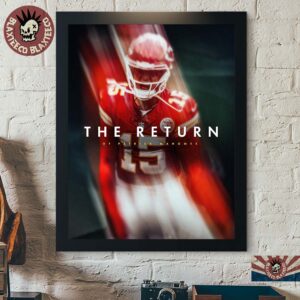 Patrick Mahomes The Return Kansas City Chiefs 2026 NFL Seasons Home Decor Poster Canvas