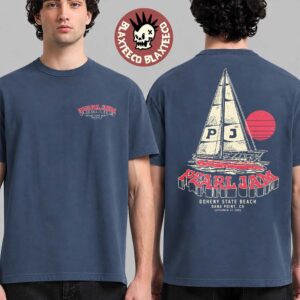 Pearl Jam Ohana Festival 2026 Merch Event Sailboat Tee In Dana Point CA On September 27 2026 Indigo Blue T-Shirt