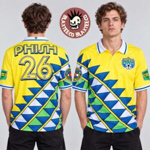 Phish Dry Goods Commerce City Colorado 2026 Merch Live At Dick’s Sporting Goods Park On September 4 5 6 2026 Yellow Futbol Jersey