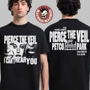 Pierce The Veil San Diego 2026 Merch Tee Live At Petco Park On September 12 2026 The Homecoming T-Shirt