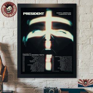 President North American Campaign 2026 Tour Merch Poster Blood Of Your Empire Home Decor Poster Canvas
